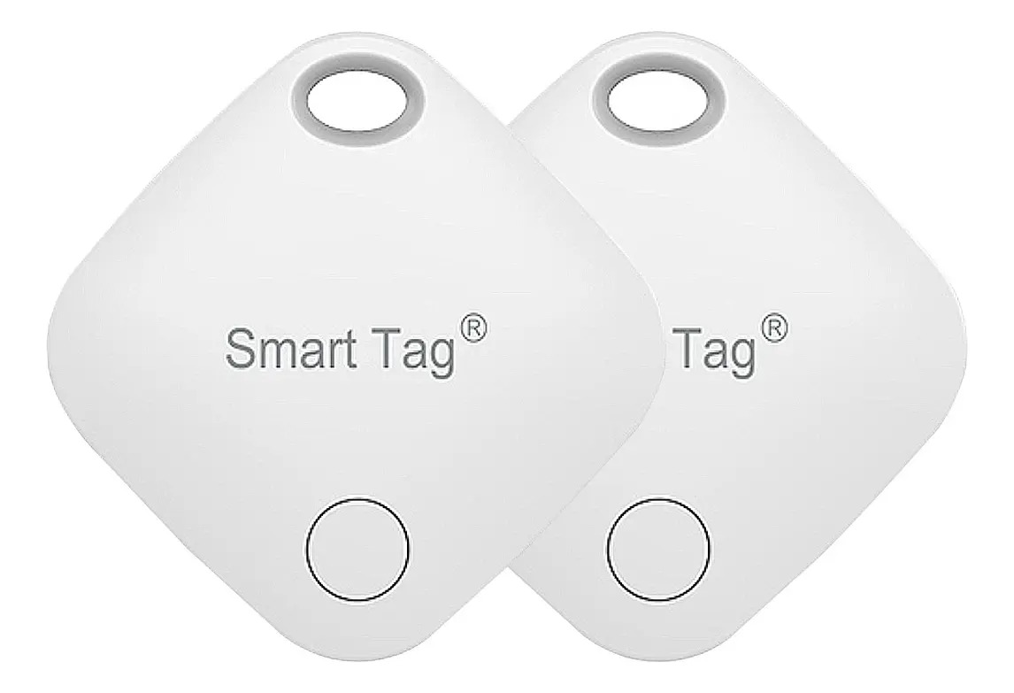 Mini Rastreador De Malas Tag Gps Em Tempo Real Via Satélite Cor Branco Para iPhone