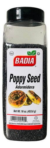 Poppy Seed 453 Gr. Badia (adormidera)  Semilla De Amapola 