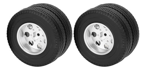 Ruedas Traseras Rc Trailer De 2 Piezas Para Camión Tractor 1