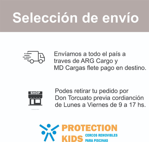 Imagen 5 de 10 de Cerco Removible Para Piletas Reforzado Irrompible Jardin Top