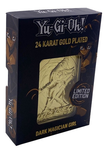 Yu-gi-oh! Dark Magician Girl Gold Metal Card Limited Edition