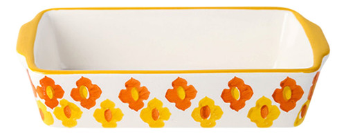 Arroz Horneado Con Queso Rectangular De Cerámica Para Hornea