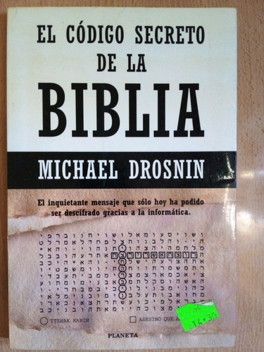 El Codigo Secreto De La Biblia Michael Drosnin A99