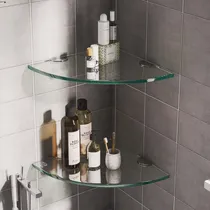Comprar Estantes Esquineros De Vidrio Para Baño Paquete De 2