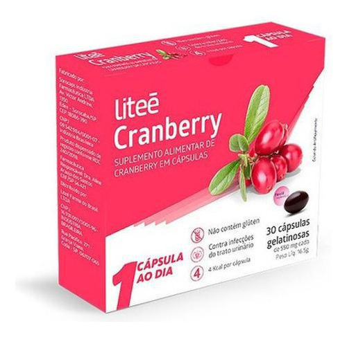 Litee Cranberry 30 Capsulas