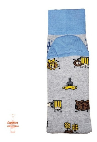 Imagen 6 de 10 de Medias Beer Festival Socks (gris Claro)