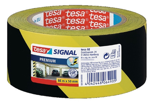 Imagen 6 de 8 de Cinta Demarcatoria Tesa Cebrada Premium - Pvc- 50mm X 66m.