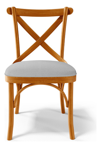 Kit 4 Cadeiras Sala Jantar Living Estofada Ávila Linho Cinza