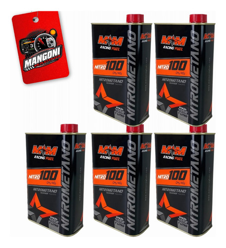 5 Lata Nitrometano Puro 99,9% Pureza - M M Racing Fuel