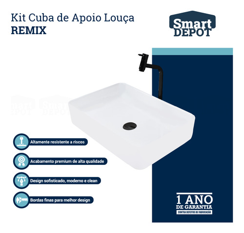 Kit Cuba Completa De Banheiro Com Torneira E Válvula Click