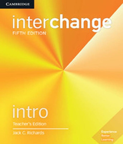 Interchange Intro - Teacher´s Edition - 05 Ed, de CAMBRIDGE. Editora CAMBRIDGE - MPF, capa mole, edição 5 em inglês