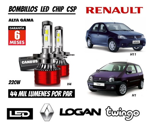 Bombillo Led Chip Csp 44 Mil Lumenes Renault Logan Twingo