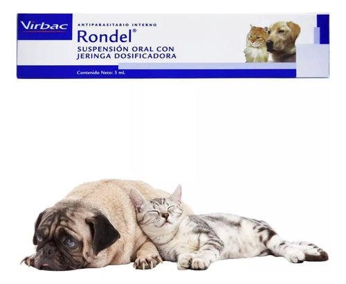 Rondel X 5ml Desparasitante Adulto Perros Y Gatos Y A