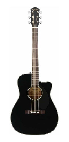 Guitarra electroacústica Fender Classic Design CC-60SCE abeto black derecha