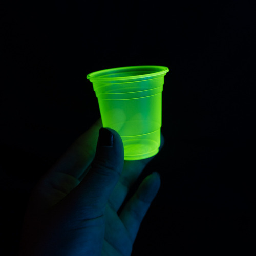 200 Copo Shot 60ml Neon Balada Cor Verde Claro Neon