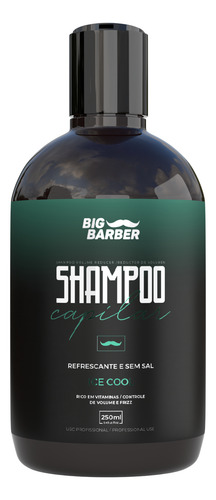 Shampoo Capilar Big Barber 250ml Ice Cool Ação Refrescante