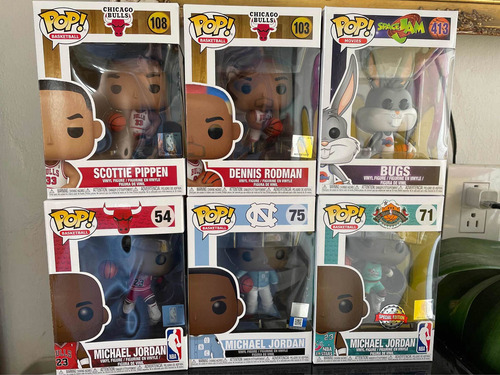 Funko Pop! Michael Jordan, Denis Rodman Y Scottie Pippen Nba