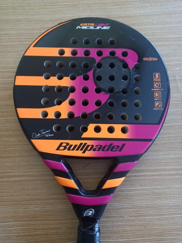 Paleta De Padel Bullpadel Kata Light Importada España Carbon (Usado)