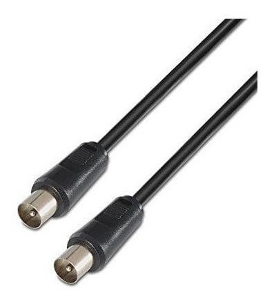 Imagen 2 de 4 de Cable Coaxil Pin Grueso Tv 1 Mts
