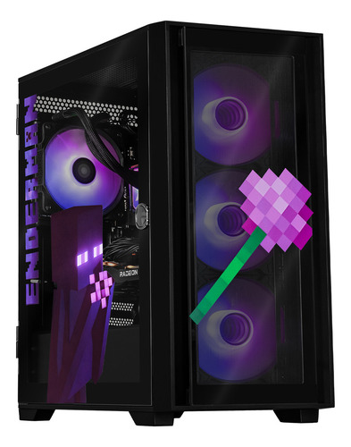 Xtreme Pc Gaming Amd Radeon Rx 7600 Ryzen 7 5700g 32gb Ssd 1tb Sistema Liquido Wifi Minecraft Enderman