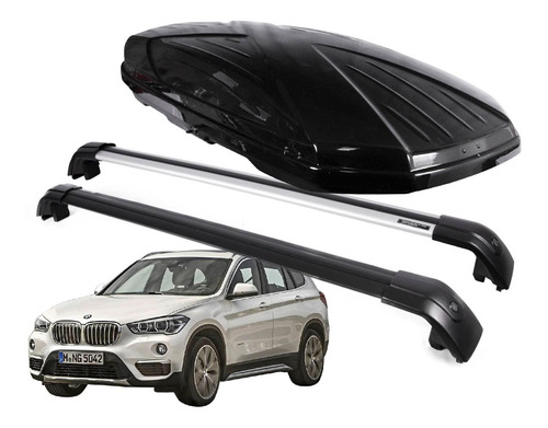 Imagen 1 de 10 de Barras Y Caja Portaequipaje 520 Lts Bmw X1 2018-2021 Torus