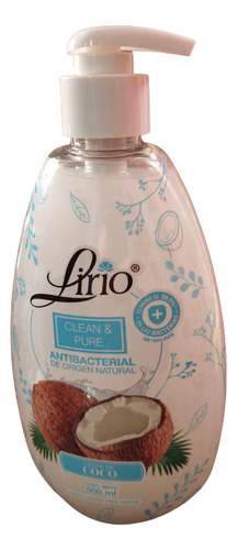 Jabón Líquido Para Manos Lirio Con Leche De Coco 500 Ml