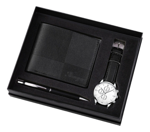 2 Juego De Regalo Para Hombre, Elegante Organizador, Negro