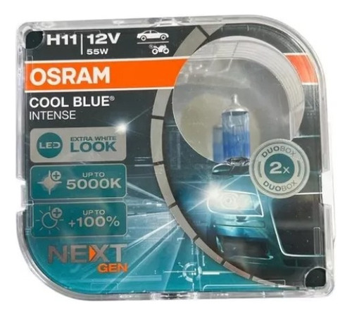 Juego Bombillos Osram Aleman H11 Cool Blue Intense 55w 12v