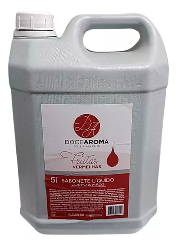 Sabonete Líquido Frutas Vermelhas 5l Para Mãos Doce Aroma Qualidade