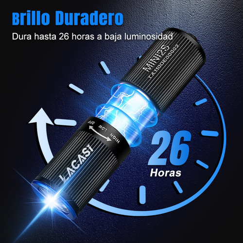 Lacasi Mini2s linterna LED recargable para llavero EDC,lámpara de mano con 220 lúmenes,Alcance máximo de 57 m,larga duración con USB,IPX8 Impermeable,para camping,diario y emergencias