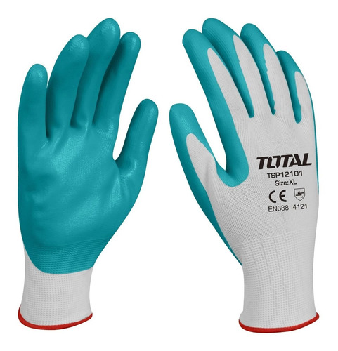 Pack 4 Pares Guantes De Trabajo Talla Xl Total / Toolstore