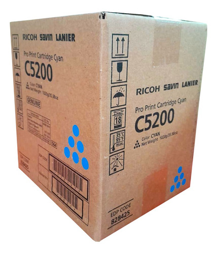 Toner Ricoh Pro C5200s Color Cyan 828425 Original