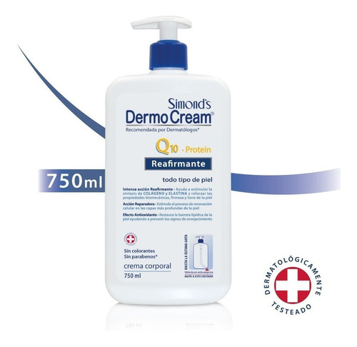 Crema Simonds Dermocream Reafirmante Q10 Protein 750ml