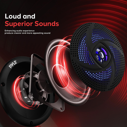 Altavoces Marinos Impermeables Pyle Plmrs63bl 6.5 240 W - N