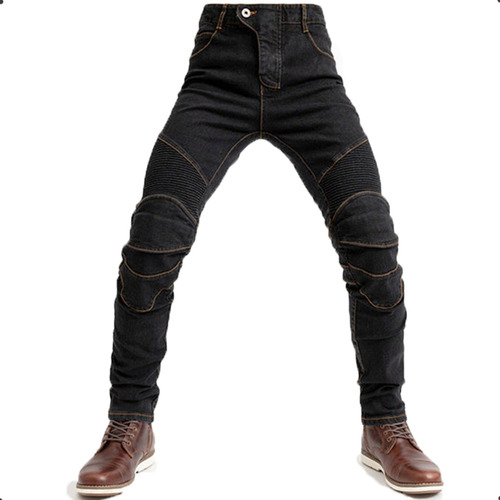 Pantalon Motociclista Mezclilla Protecciones Moto Jeans
