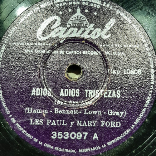 Pasta Les Paul Y Mary Ford Capitol C515