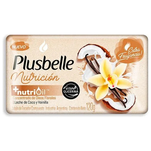 Jabon Tocador Plusbelle Nutricion 120 Grs