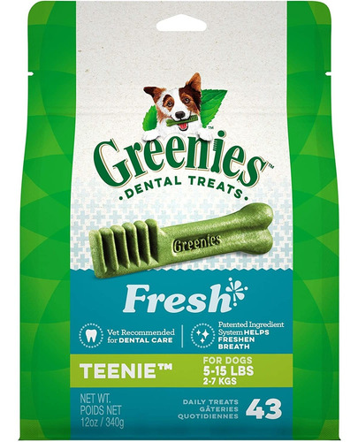 Golosinas Dentales Para Perros Greenies Fresh Natural, Envas