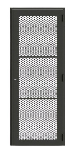 Puerta Reja Premium Metal Desplegado Con 1 Cerradura 0,80x2m