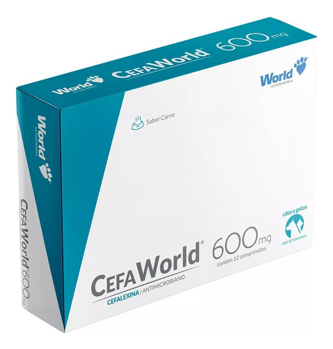 Cefaworld 600 Mg Antimicrobiano Com 12 Comprimidos