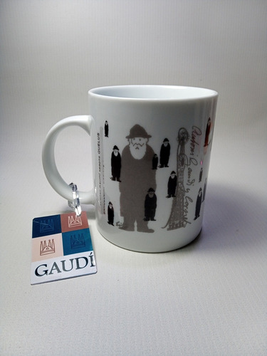 Tazón Mug Gaudí Barcelona Original Importado 300cc
