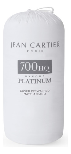 Cubrecama Cover Oxford Platinum 700h Twin Jean Cartier