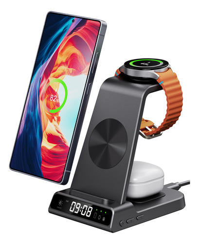 Cargador de pared rapido Phelinta XF-C01 USB-C negro con cable de 150 cm proteccion contra sobrecarga