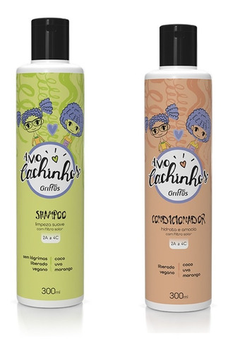 Pack Shampoo Y Acondicionador  Brasileño Griffus Para Niños 