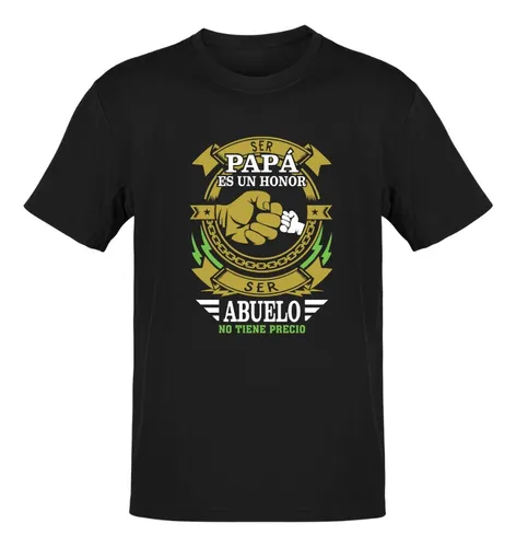Playeras para el dia del padre y abuelo sale