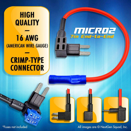 Paquete De 50 Unidades De Biofuse 12v Micro2 Add-a-circuit