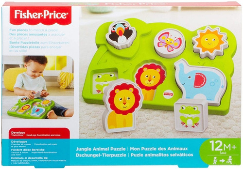 Fisher Price Rompecabezas Encaje Animales Jungla - Carruks
