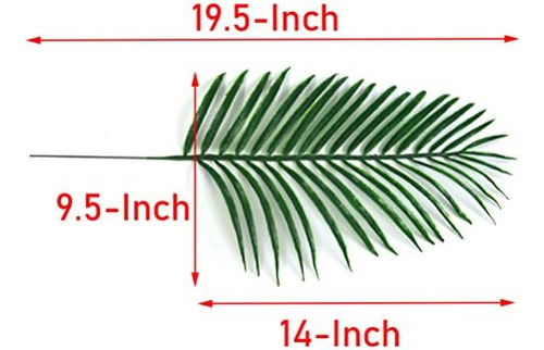 Handic 12 Hojas De Palma Artificiales, Plantas Tropicales Al