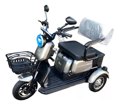 Triciclo Elétrico Fênix 750w 48v 20ah P/ 3 Pessoas