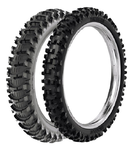 Par Pneu Cross 100/90-19 Rw45 + 80/100-21 Rw33 Rinaldi